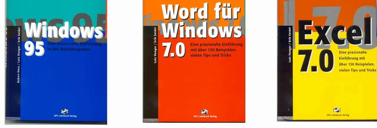 Erste Buchreihe des SPC Lehrbuch Verlags: MS Windows 95, MS Word für Windows 7.0, MS Excel 7.0