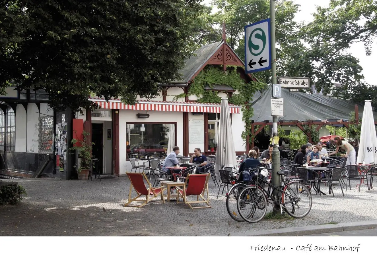 Café am Bahnhof, Berlin-Friedenau — Postkarte