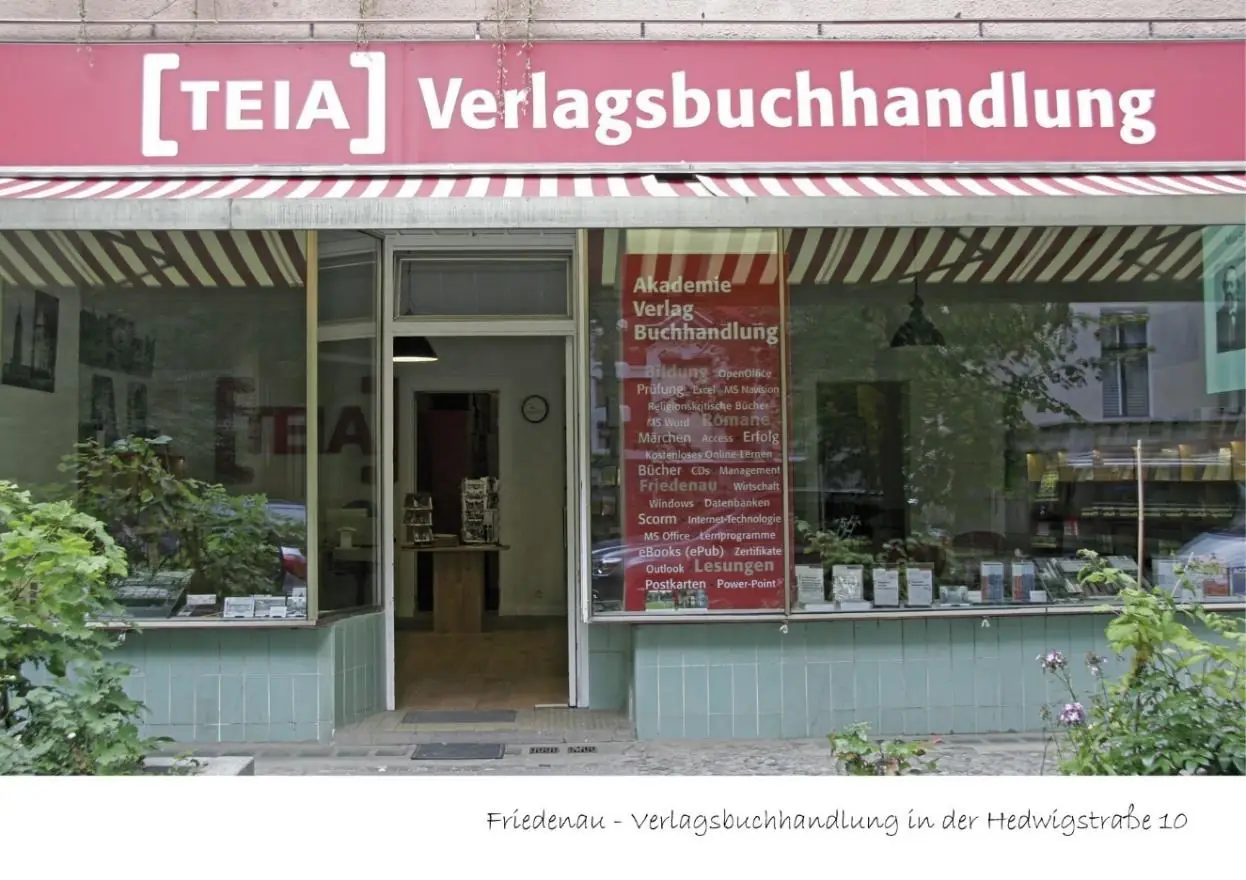 TEIA Verlagsbuchhandlung in der Hedwigstraße 10, Berlin-Friedenau